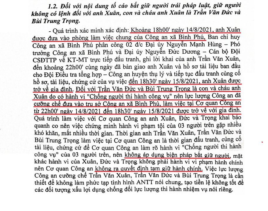 VỤ ÁN “CHỐNG NGƯỜI THI HÀNH CÔNG VỤ” Ở XÃ BÌNH PHÚ, THẠCH THẤT